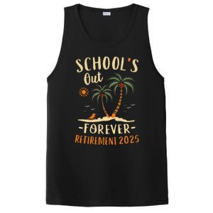 Schools Out Forever Retirement 2025 Gift Retired Teacher PosiCharge Competitor Tank