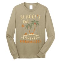 Schools Out Forever Retirement 2025 Gift Retired Teacher Long Sleeve Shirt