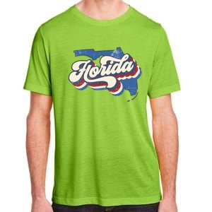 State Of Florida Retro Logo Adult ChromaSoft Performance T-Shirt