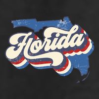 State Of Florida Retro Logo Cool Comfort Performance Bucket Hat