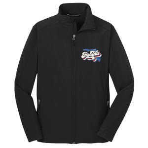 State Of Florida Retro Logo Core Soft Shell Jacket