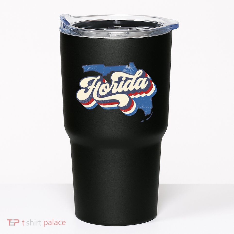 State Of Florida Retro Logo Tumbler