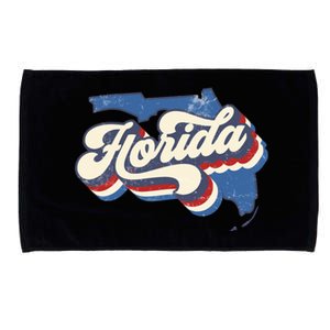 State Of Florida Retro Logo Microfiber Hand Towel