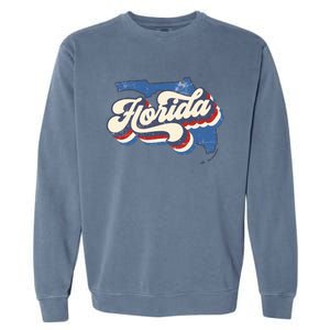 State Of Florida Retro Logo Garment-Dyed Sweatshirt