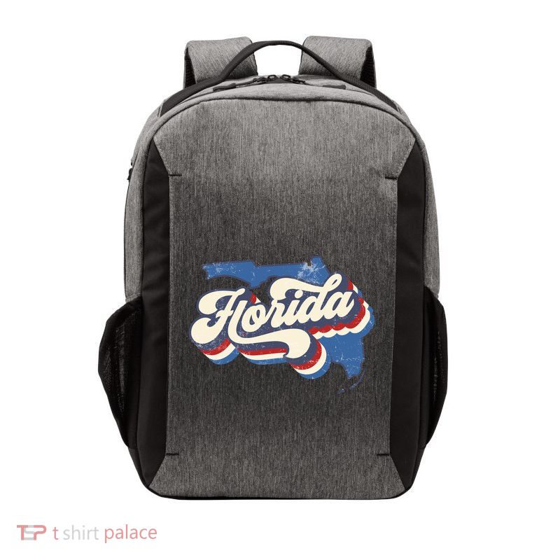 State Of Florida Retro Logo Vector Backpack