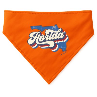 State Of Florida Retro Logo USA-Made Doggie Bandana