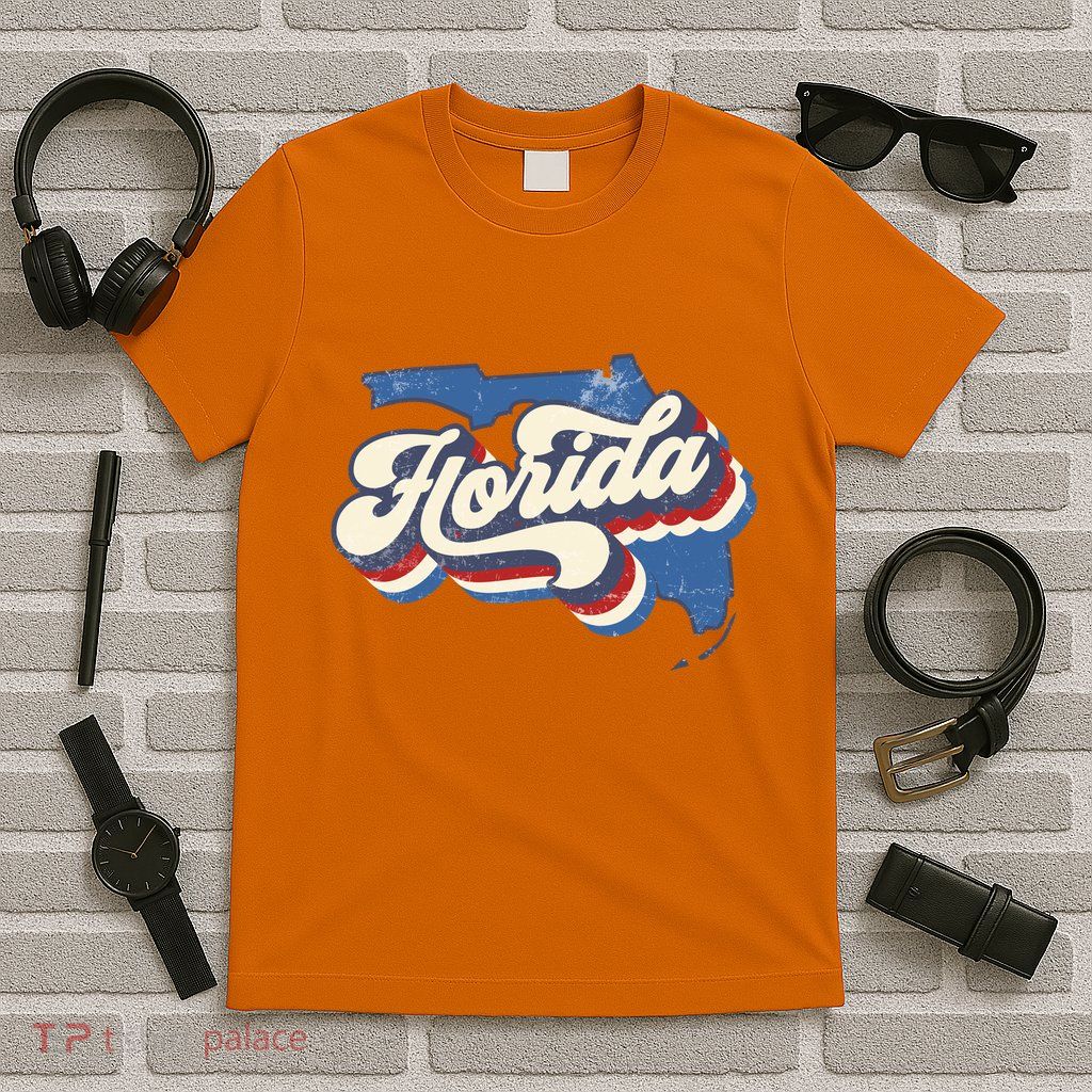 State Of Florida Retro Logo T-Shirt