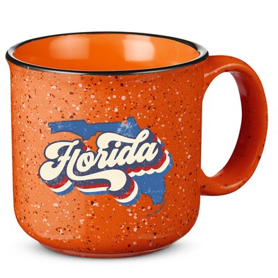 State Of Florida Retro Logo 15oz Campfire Ceramic Mug