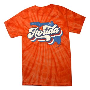 State Of Florida Retro Logo Tie-Dye T-Shirt