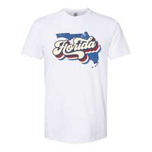 State Of Florida Retro Logo Softstyle CVC T-Shirt