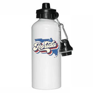 State Of Florida Retro Logo Aluminum Water Bottle