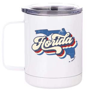 State Of Florida Retro Logo 12 oz Stainless Steel Tumbler Cup