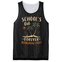 Schools Out Forever Retirement 2025 Gift Retired Teacher Gift Mesh Reversible Basketball Jersey Tank