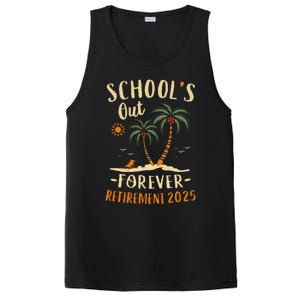 Schools Out Forever Retirement 2025 Gift Retired Teacher Gift PosiCharge Competitor Tank