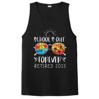 Schools Out Forever School Teacher Retired 2025 Retirement Gift PosiCharge Competitor Tank