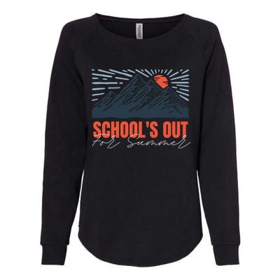 SchoolS Out For Summer Happy Last Day Mountain Sunset Gift Womens California Wash Sweatshirt