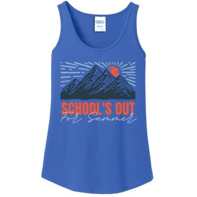 SchoolS Out For Summer Happy Last Day Mountain Sunset Gift Ladies Essential Tank