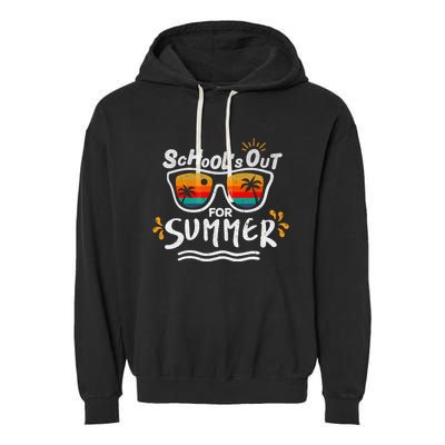 Schools Out For Summer Graduation Students Teacher Garment-Dyed Fleece Hoodie