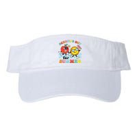 Schools Out For Summer Graduation Teacher Retro Groovy Valucap Bio-Washed Visor