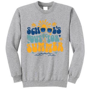 Schools Out For Summer Vacation Retro Last Day Of School Tall Sweatshirt