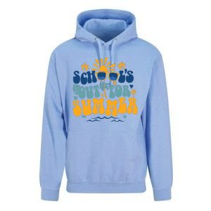 Schools Out For Summer Vacation Retro Last Day Of School Unisex Surf Hoodie