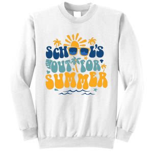 Schools Out For Summer Vacation Retro Last Day Of School Sweatshirt