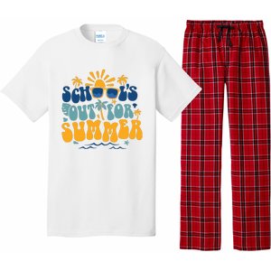 Schools Out For Summer Vacation Retro Last Day Of School Pajama Set