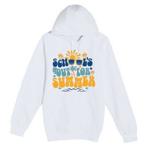 Schools Out For Summer Vacation Retro Last Day Of School Premium Pullover Hoodie