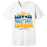 Schools Out For Summer Vacation Retro Last Day Of School Premium T-Shirt