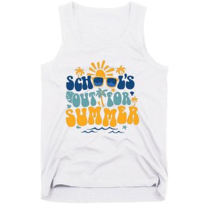 Schools Out For Summer Vacation Retro Last Day Of School Tank Top