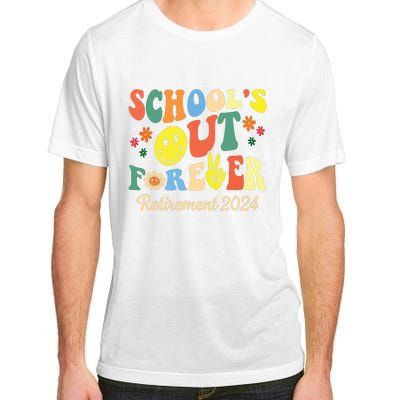 Schools Out Forever Gift Retired Teacher Retirement 2024 Adult ChromaSoft Performance T-Shirt