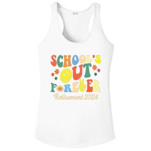 Schools Out Forever Gift Retired Teacher Retirement 2024 Ladies PosiCharge Competitor Racerback Tank