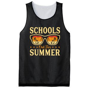 Schools Out For Summer Last Day Of School Student Teacher Mesh Reversible Basketball Jersey Tank