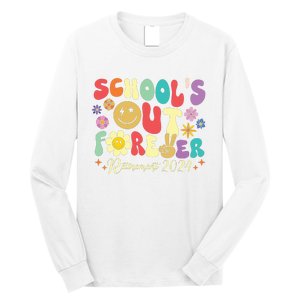 Schools Out Forever Retirement 2024 Retired Teacher Summer Long Sleeve Shirt