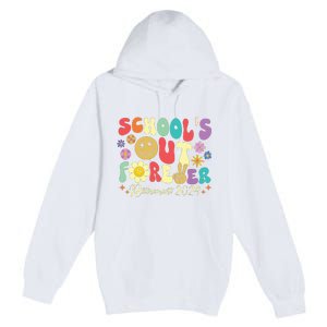 Schools Out Forever Retirement 2024 Retired Teacher Summer Premium Pullover Hoodie