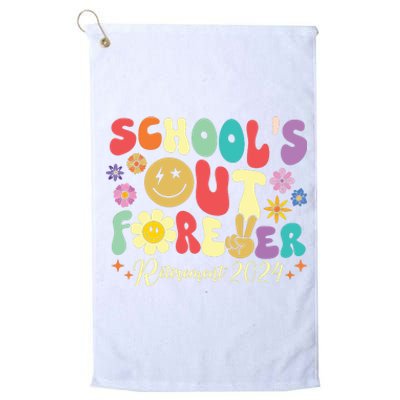 Schools Out Forever Retirement 2024 Retired Teacher Summer Platinum Collection Golf Towel