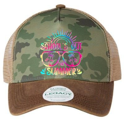 School's Out For Summer Tie Dye Legacy Tie Dye Trucker Hat