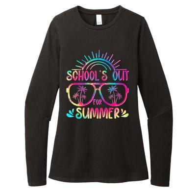 School's Out For Summer Tie Dye Womens CVC Long Sleeve Shirt