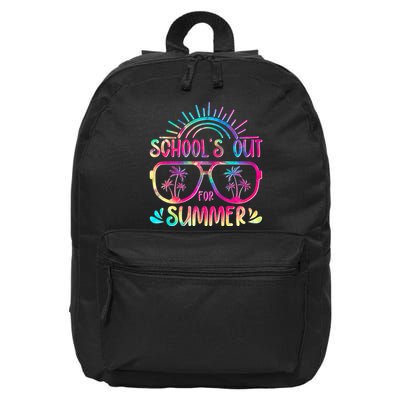 School's Out For Summer Tie Dye 16 in Basic Backpack
