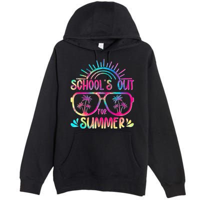 School's Out For Summer Tie Dye Premium Pullover Hoodie