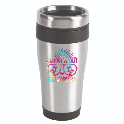 School's Out For Summer Tie Dye 16oz Travel Tumbler