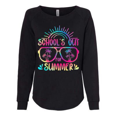 School's Out For Summer Tie Dye Womens California Wash Sweatshirt