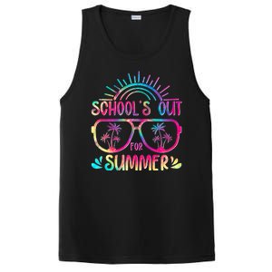 School's Out For Summer Tie Dye PosiCharge Competitor Tank