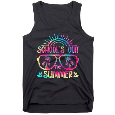 School's Out For Summer Tie Dye Tank Top