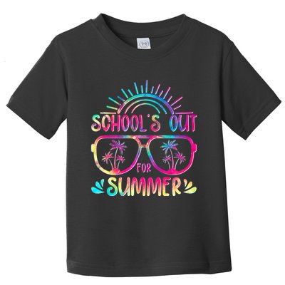 School's Out For Summer Tie Dye Toddler T-Shirt