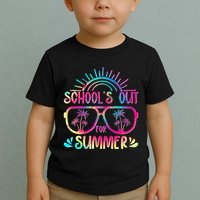 School's Out For Summer Tie Dye Toddler T-Shirt