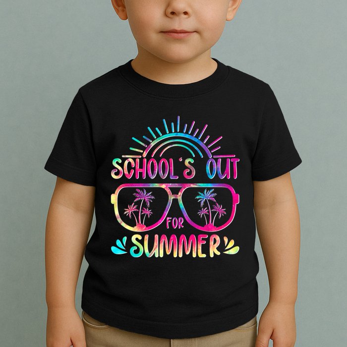 School's Out For Summer Tie Dye Toddler T-Shirt