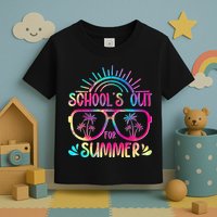 School's Out For Summer Tie Dye Toddler T-Shirt