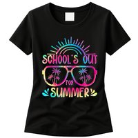 School's Out For Summer Tie Dye Womens T-Shirt