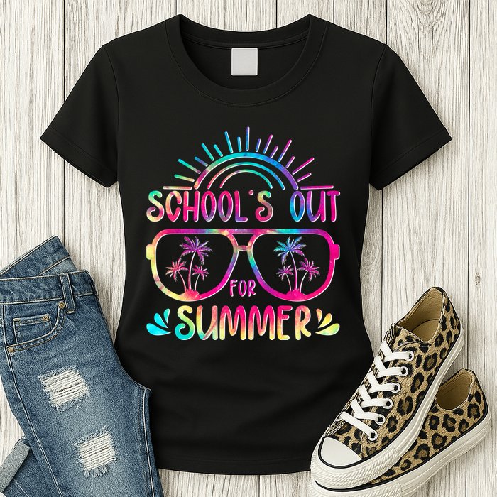 School's Out For Summer Tie Dye Womens T-Shirt